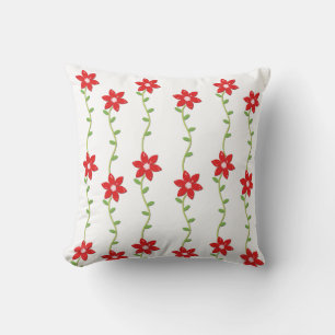 Weihnachtsbaum Kissen, Poinsettia Kissen