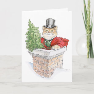 Weihnachtsbaum Kitty Card Karte