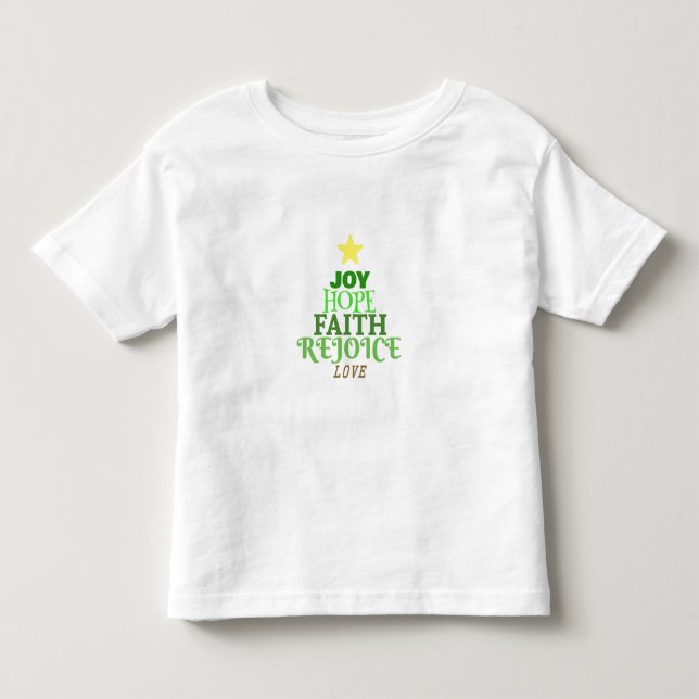 Weihnachtsbaum Kleinkind T-shirt (Vorderseite)