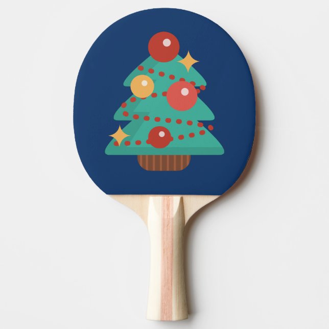 Weihnachtsbaum-Klingeln Pong Paddel Tischtennis Schläger (Vorderseite)