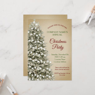 Weihnachtsbaum Kraftpapier Unternehmen Weihnachtsf Einladung