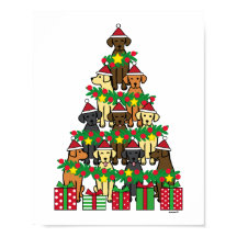 Weihnachtsbaum Labradors vier