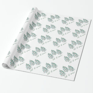 Weihnachtsbaum - Lass es schneien Geschenkpapier