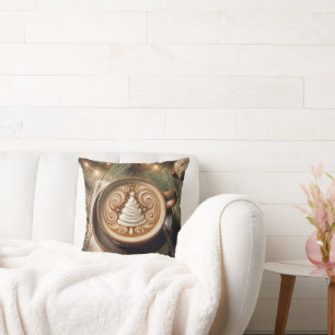 Weihnachtsbaum Latte Kissen