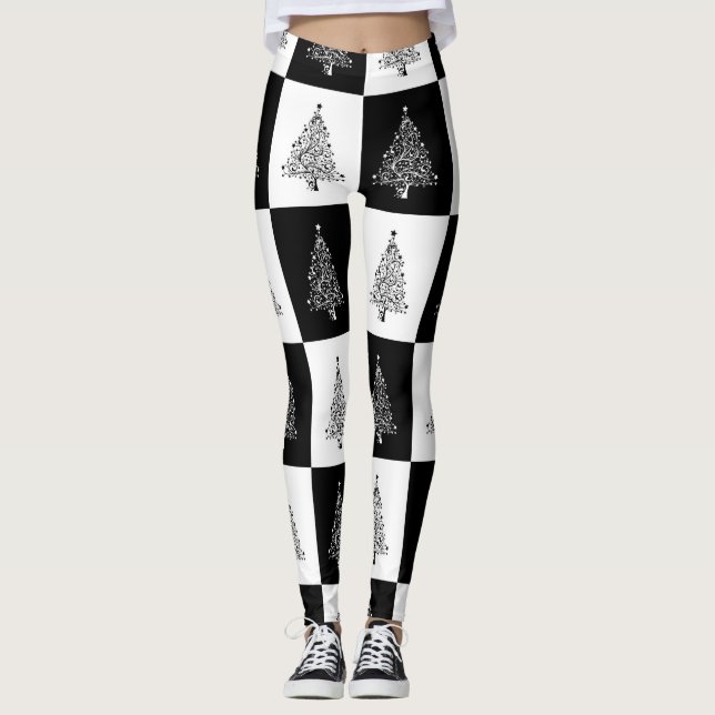 Weihnachtsbaum Leggings (Vorderseite)