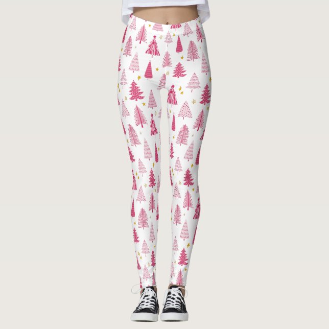 Weihnachtsbaum Leggings (Vorderseite)