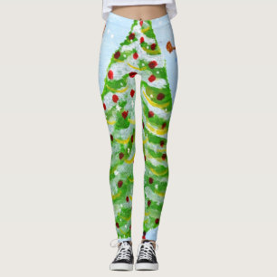 Weihnachtsbaum-Leggings Leggings