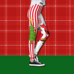 Weihnachtsbaum-Leggings Santa Personalize S - XL Leggings