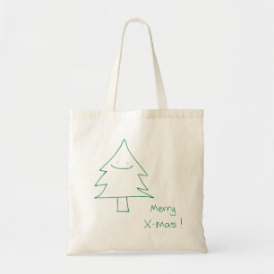 Weihnachtsbaum Leinwand Tote Tasche