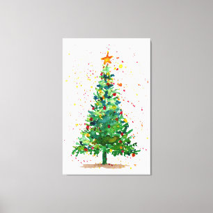 Weihnachtsbaum Leinwanddruck