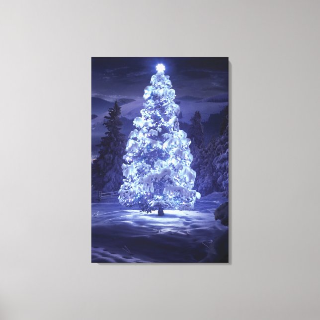 Weihnachtsbaum Leinwanddruck (Vorderseite)