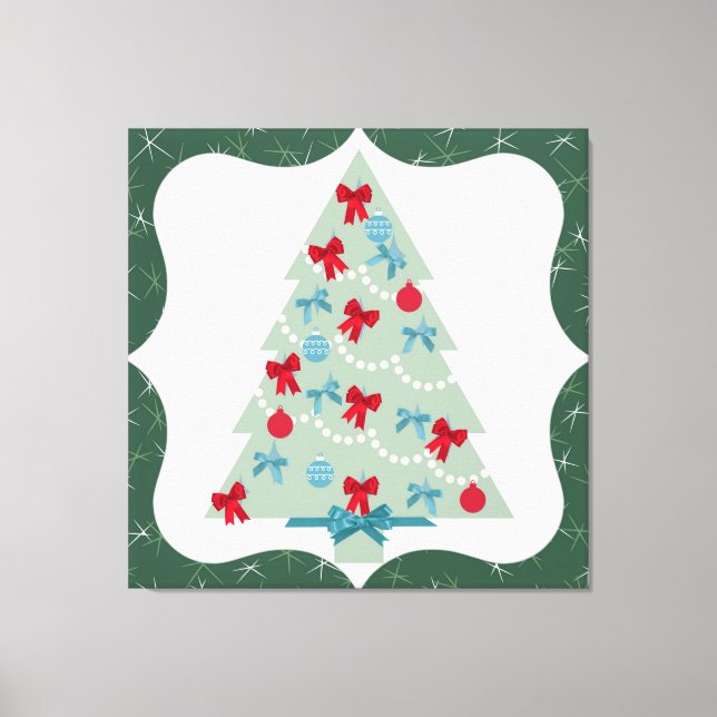 Weihnachtsbaum Leinwanddruck (Vorderseite)