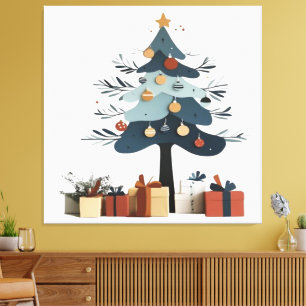 Weihnachtsbaum Leinwanddruck
