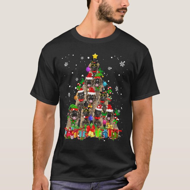 Weihnachtsbaum Leonberger Santa Elf Leonberger Do T-Shirt (Vorderseite)