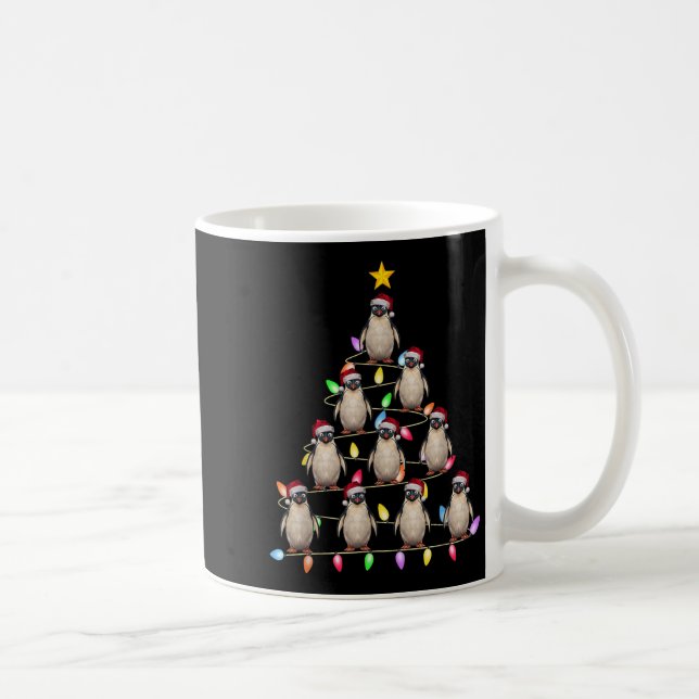Weihnachtsbaum Lichter Männer Santa Penguin Weihna Kaffeetasse (Rechts)