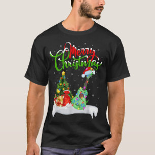 Weihnachtsbaum Lichter Santa Hut Musical Ukulele G T-Shirt