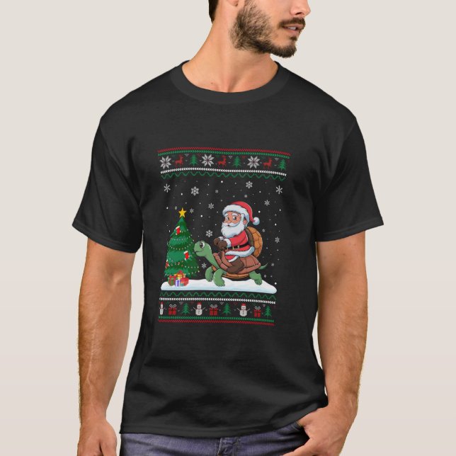 Weihnachtsbaum Lichter Weihnachten Weihnachtsfeier T-Shirt (Vorderseite)