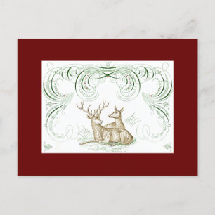 Weihnachtsbaum "Lieber Weihnachtsmann" Postkarte