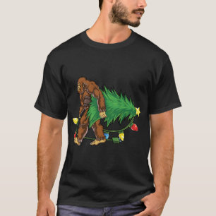 Weihnachtsbaum Lights Xmas Sasquatch Lover T-Shirt