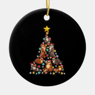 Weihnachtsbaum lustige Weihnachtsfeiertage Keramik Ornament