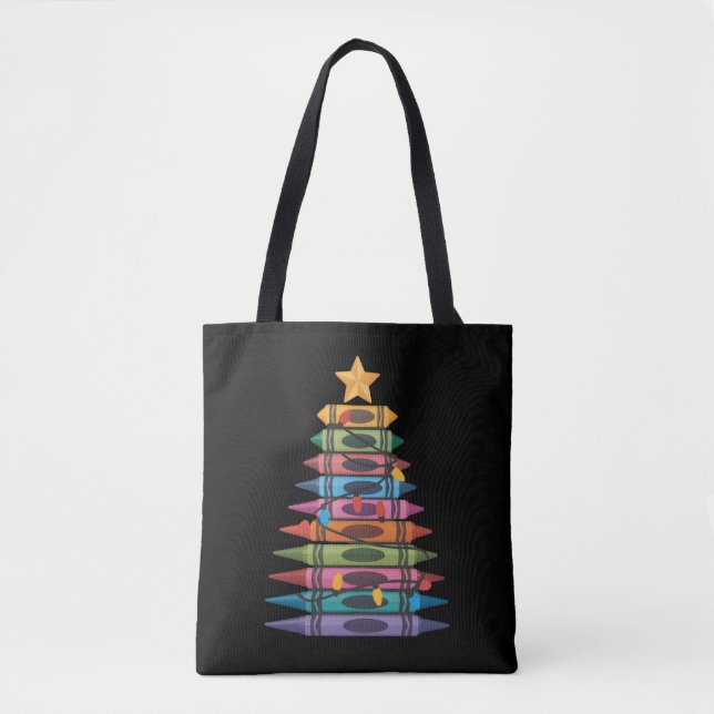 Weihnachtsbaum Made of Crayons School Teacher Life (Vorderseite)