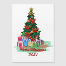 Weihnachtsbaum Magnetkarte