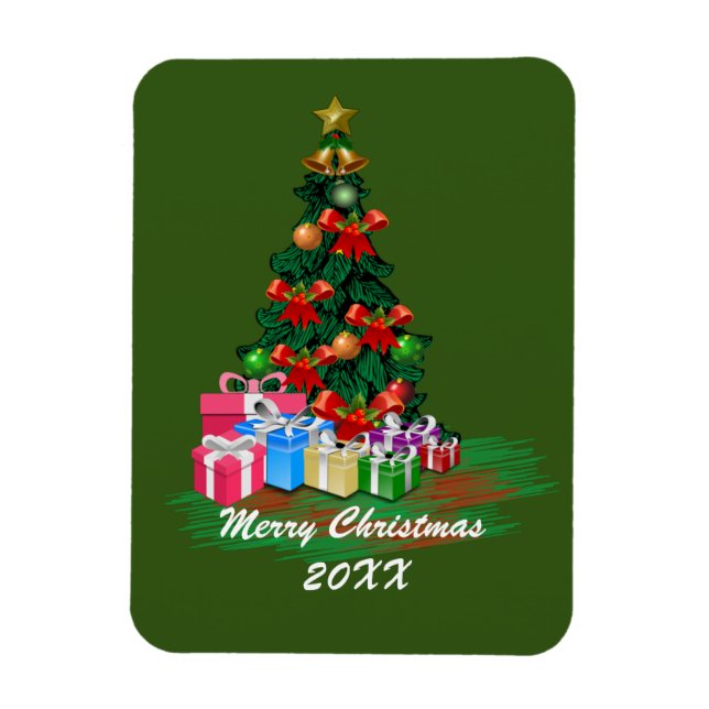 Weihnachtsbaum Magnetkarte Magnet (Vertikal)