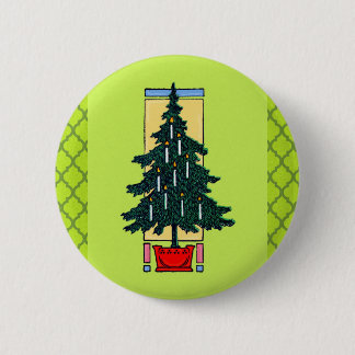 Weihnachtsbaum-Malerei Button