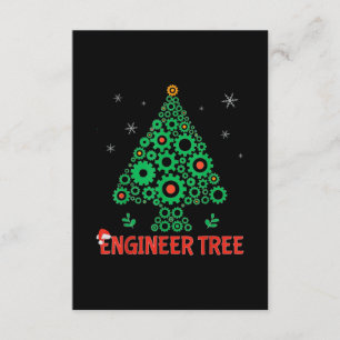 Weihnachtsbaum-Maschinenbau Begleitkarte