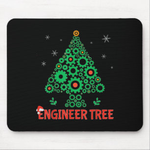 Weihnachtsbaum-Maschinenbau Mousepad