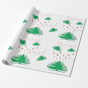 Weihnachtsbaum Matte Wrapping Paper, 30 in x 2 ft Geschenkpapier