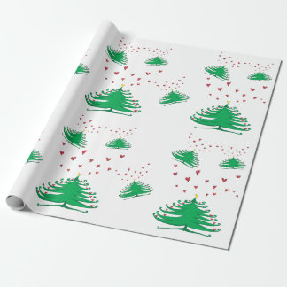 Weihnachtsbaum Matte Wrapping Paper, 30 in x 2 ft Geschenkpapier