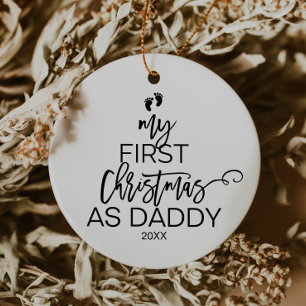Weihnachtsbaum mein erstes Weihnachten als Keramik Ornament
