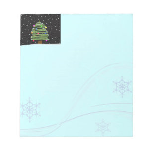 Weihnachtsbaum Memo Pad Notizblock