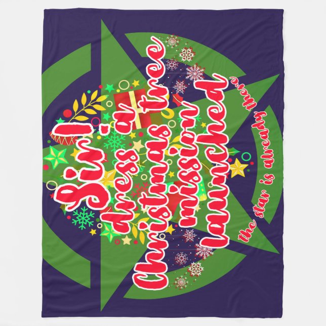 Weihnachtsbaum, Mission, Armee Fleecedecke (Vorderseite)