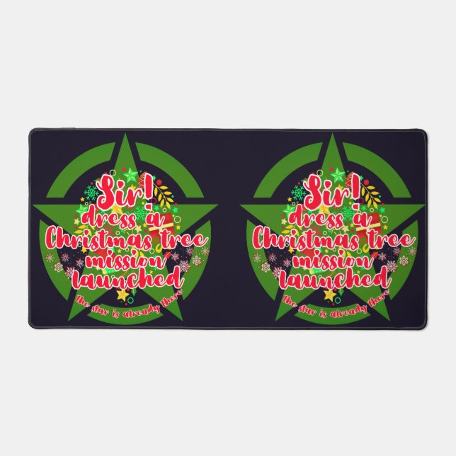 Weihnachtsbaum, Mission, Armee Schreibtischunterlage (Vorderseite)