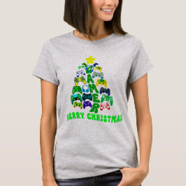 Weihnachtsbaum mit bunten Spielreglern T-Shirt