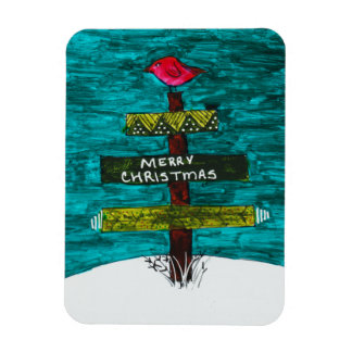 Weihnachtsbaum mit einem Red Bird Magnet