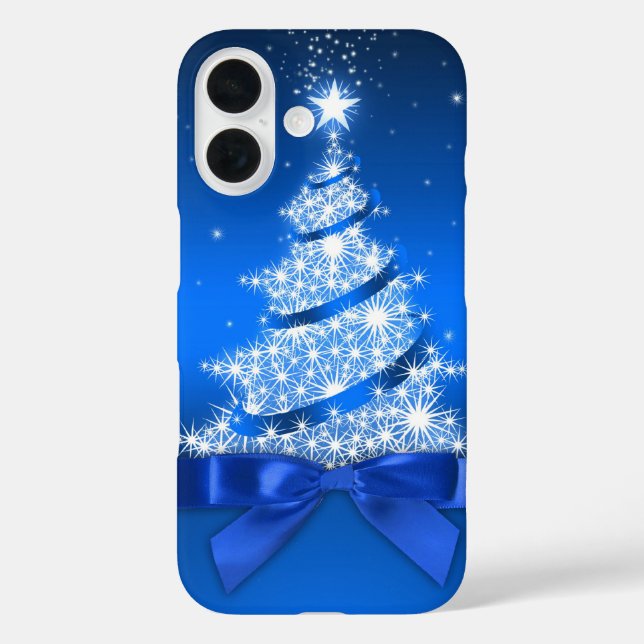 Weihnachtsbaum mit Fake Bow Case-Mate iPhone Hülle (Rückseite)