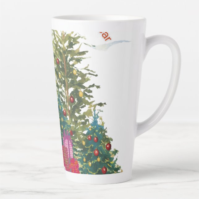 Weihnachtsbaum mit Geschenken Milchtasse (Rechts)