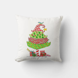 Weihnachtsbaum mit Geschenken und Katze Kissen