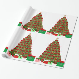 Weihnachtsbaum mit Geschenkpapier
