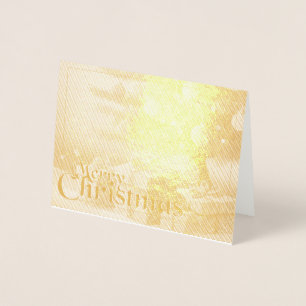 Weihnachtsbaum mit goldenen Geschenken Folienkarte