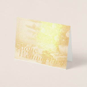 Weihnachtsbaum mit goldenen Geschenken Folienkarte