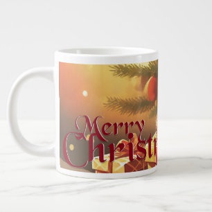 Weihnachtsbaum mit goldenen Geschenken Jumbo-Tasse