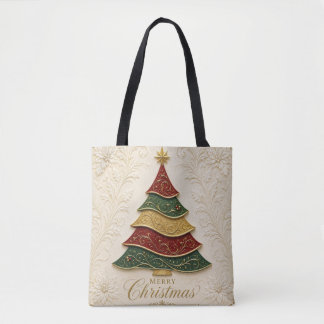Weihnachtsbaum mit ornamentaler Goldemaille