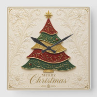 Weihnachtsbaum mit ornamentaler Goldemaille