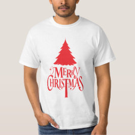 Weihnachtsbaum mit rotem Baum T-Shirt