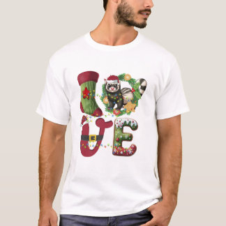 Weihnachtsbaum mit Santa Hut T-Shirt
