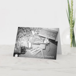 Weihnachtsbaum mit Spielzeug Feiertagskarte